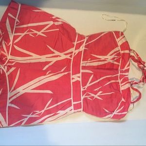 Pink and white romper